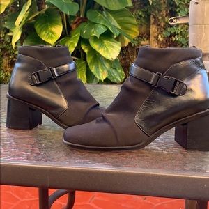 Black ankle boots